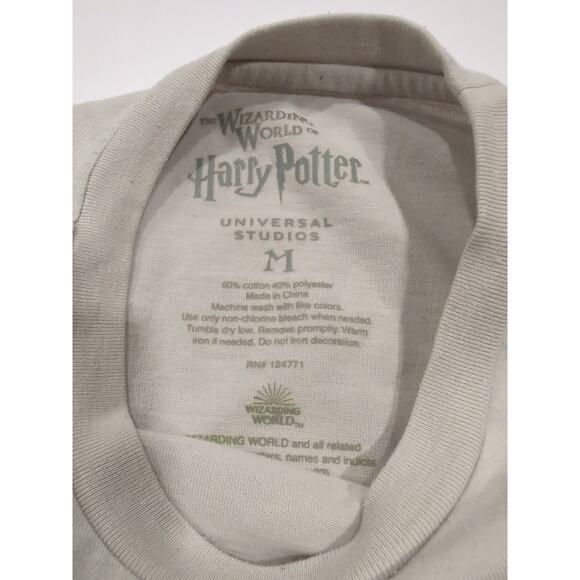 Harry Potter Light Gray M Long Sleeve Morsmordre T-shirt Used - Picture 3 of 7